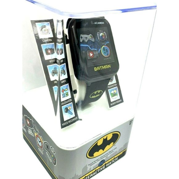 Batman Interactive Kids Smart Watch iTime Black 41mm DC Comics Games Camera - Picture 6 of 9